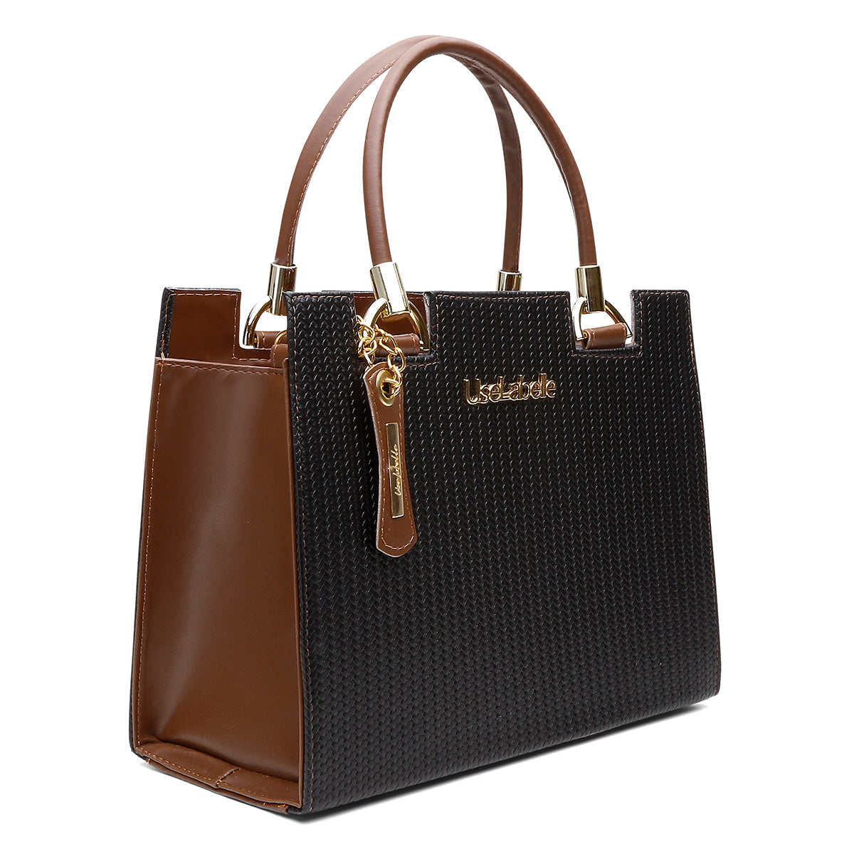 Bolsa Castelo UseLabelle Original + Alça Transversal e Ombro Verde/Caramelo