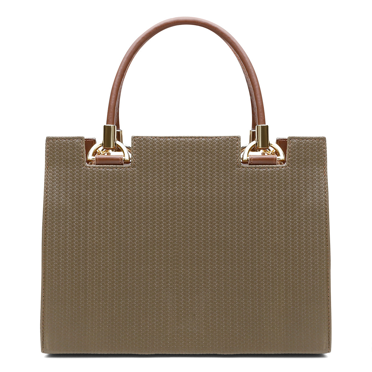 Bolsa Castelo UseLabelle Original + Alça Transversal e Ombro Verde/Caramelo