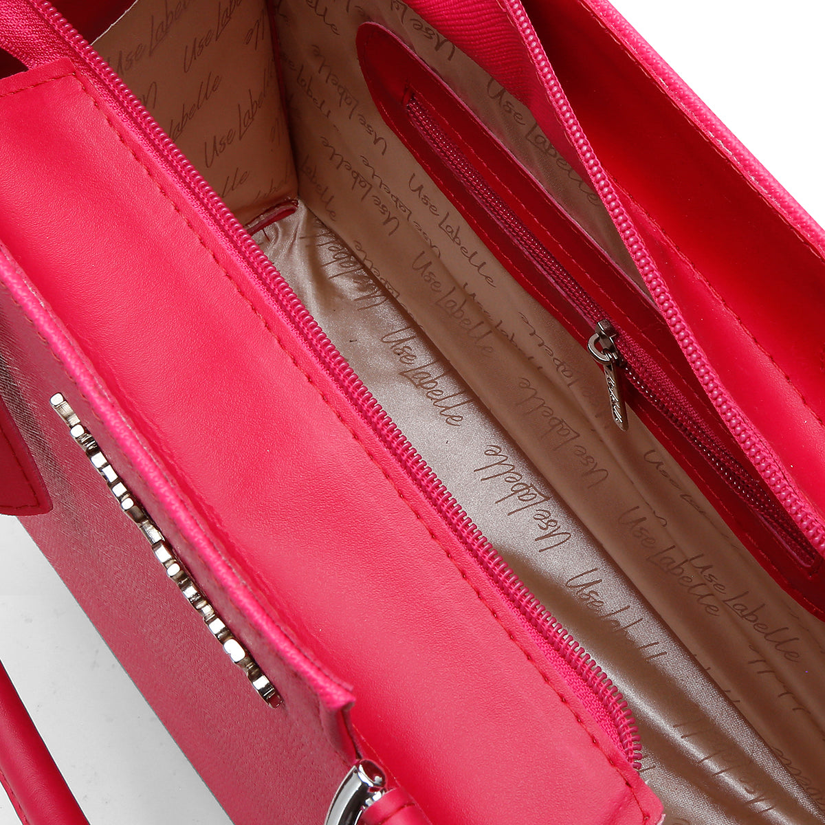 Bolsa Castelo UseLabelle Original + Alça Transversal e Ombro Vermelho/Amendoa