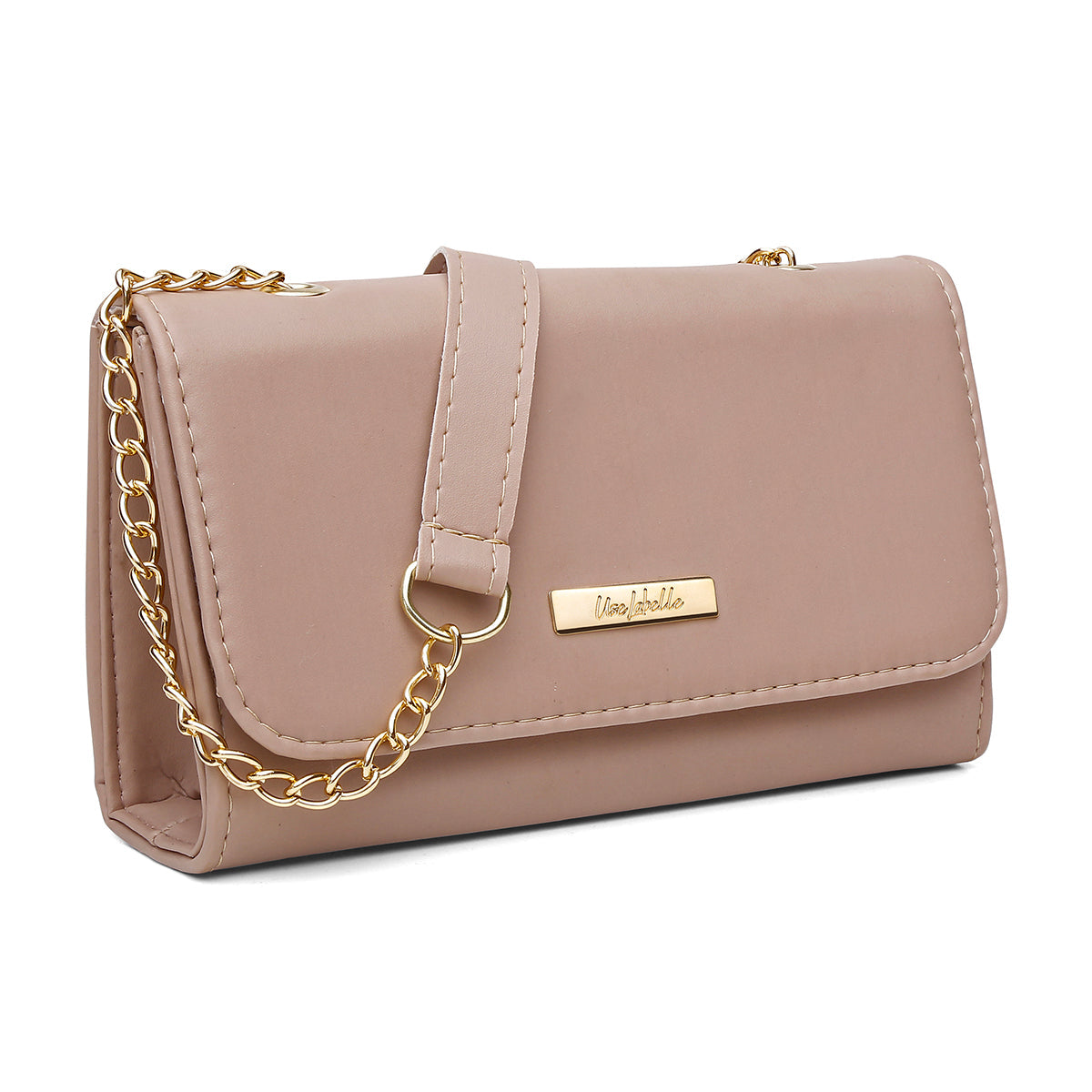 Bolsa Mid Amarelo com Alça Transversal e Ombro