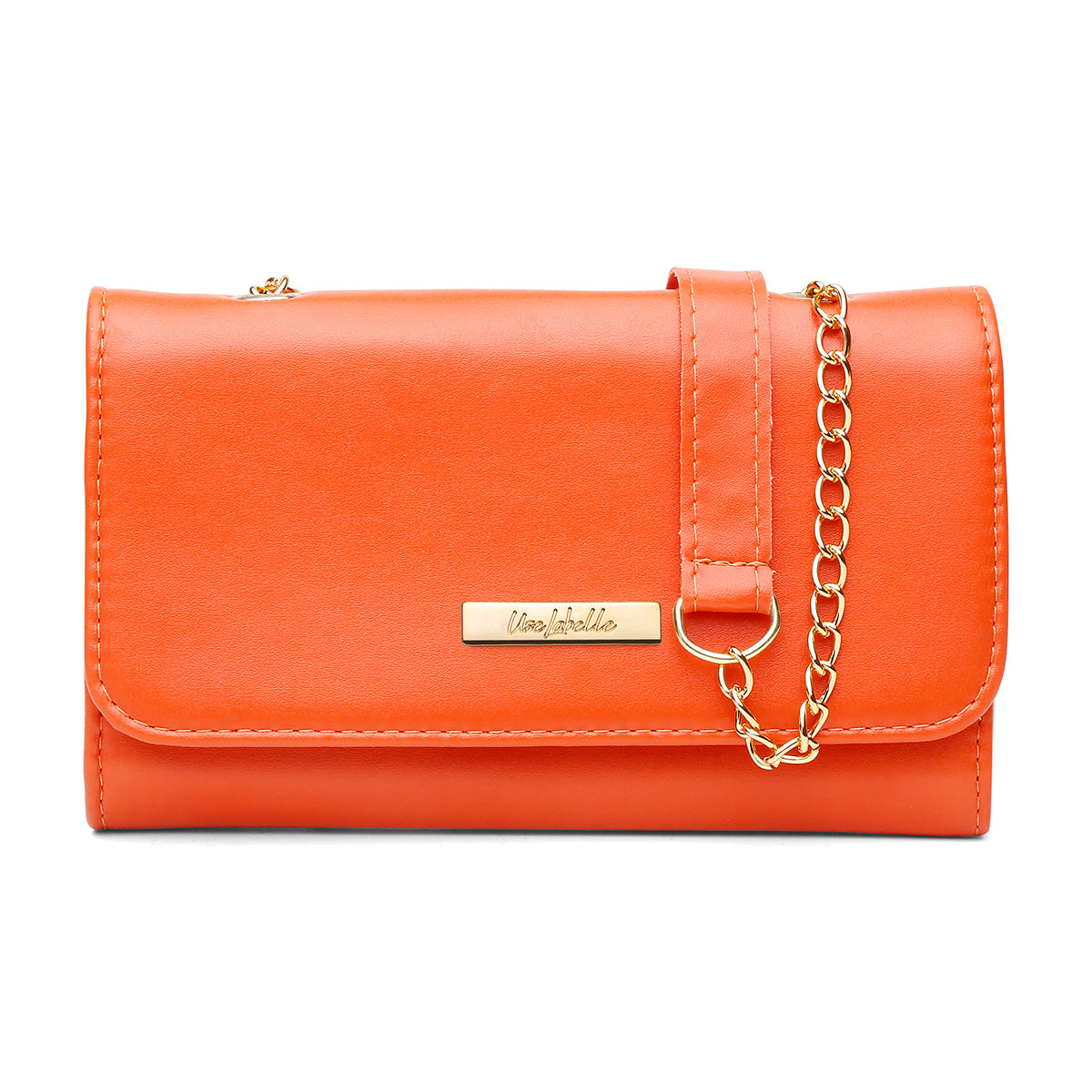 Bolsa Mid Amarelo com Alça Transversal e Ombro