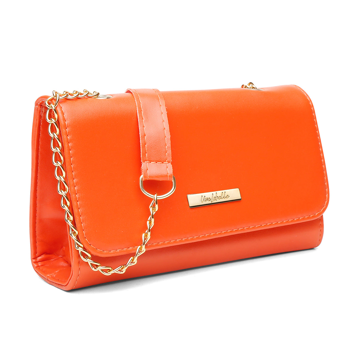 Bolsa Mid Amarelo com Alça Transversal e Ombro