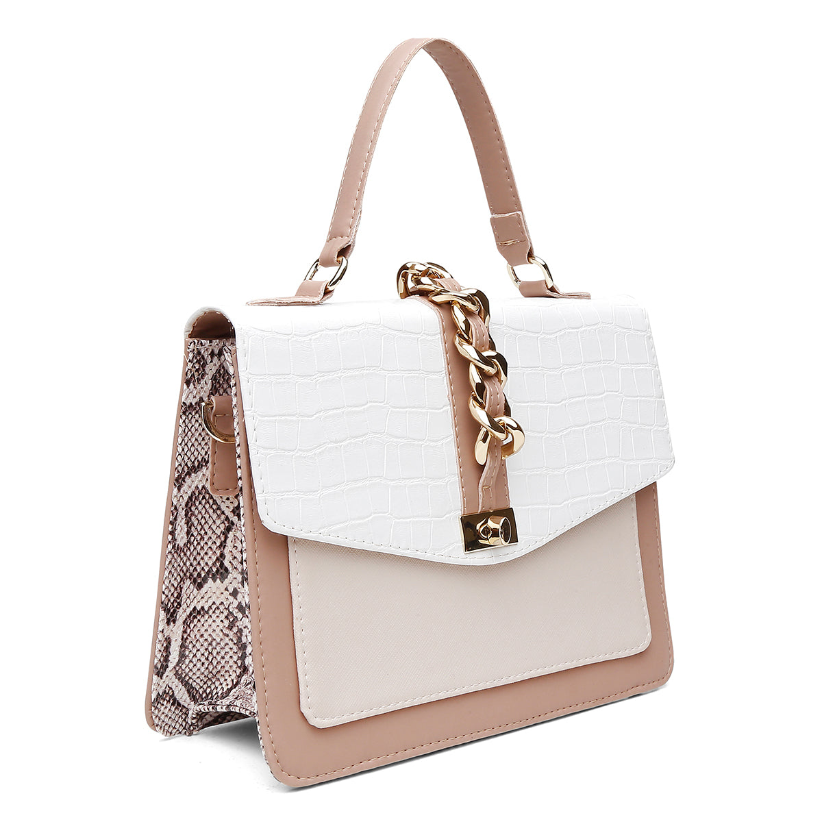 Bolsa Feminina UseLabelle Original Média Paris Animale Branco