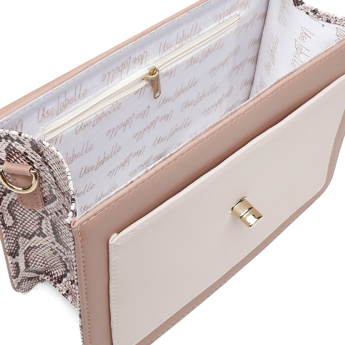 Bolsa Feminina UseLabelle Original Média Paris Animale Branco