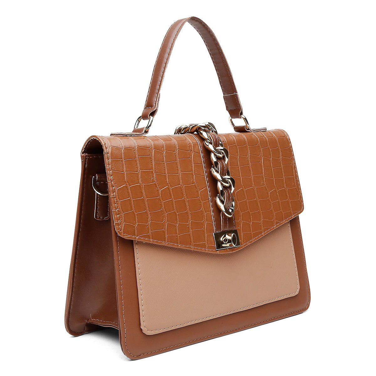 Bolsa Feminina UseLabelle Original Média Paris Brown Caramelo