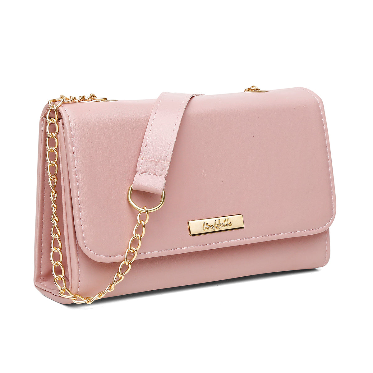 Bolsa Mid Amarelo com Alça Transversal e Ombro