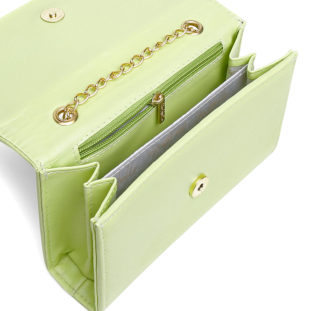 Bolsa Mid Amarelo com Alça Transversal e Ombro
