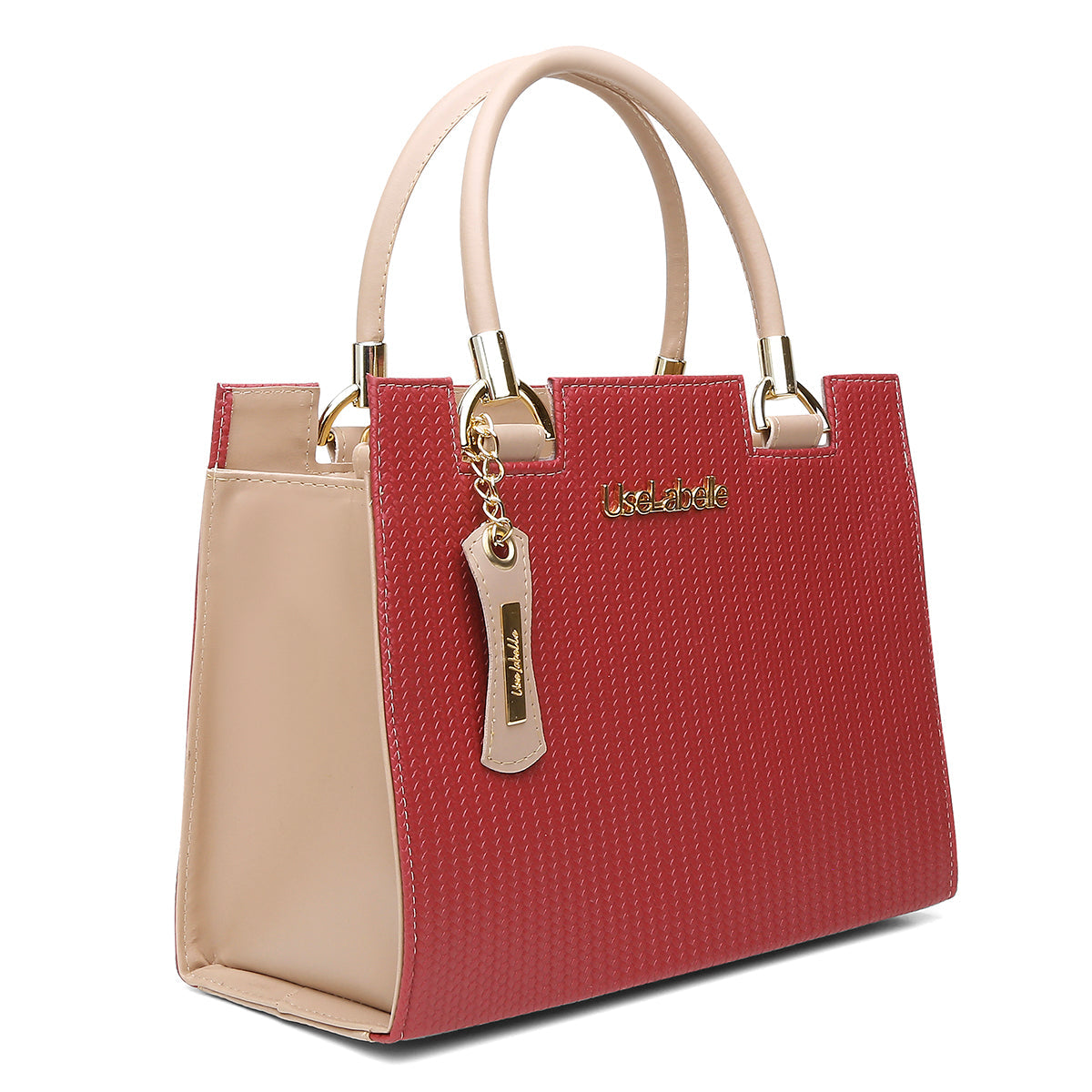 Bolsa Castelo UseLabelle Original + Alça Transversal e Ombro Vermelho/Amendoa