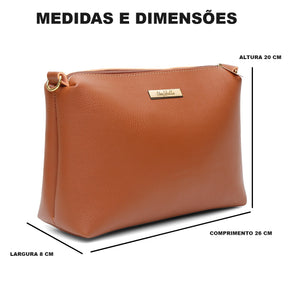 Bolsa Feminina Nécessaire UseLabelle Original Marrom