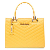 Bolsa Castelo UseLabelle Original + Alça Transversal e Ombro Amarelo Bordado V
