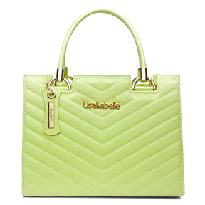 Bolsa Castelo UseLabelle Original + Alça Transversal e Ombro Verde/Caramelo