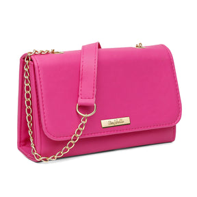 Bolsa Mid Amarelo com Alça Transversal e Ombro